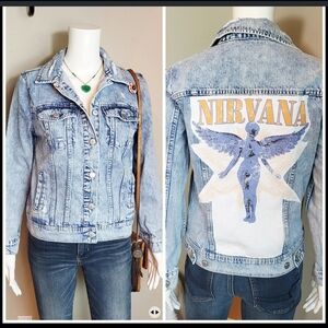 Nirvana Upcycled Vintage Custom One Of A Kind Jacket